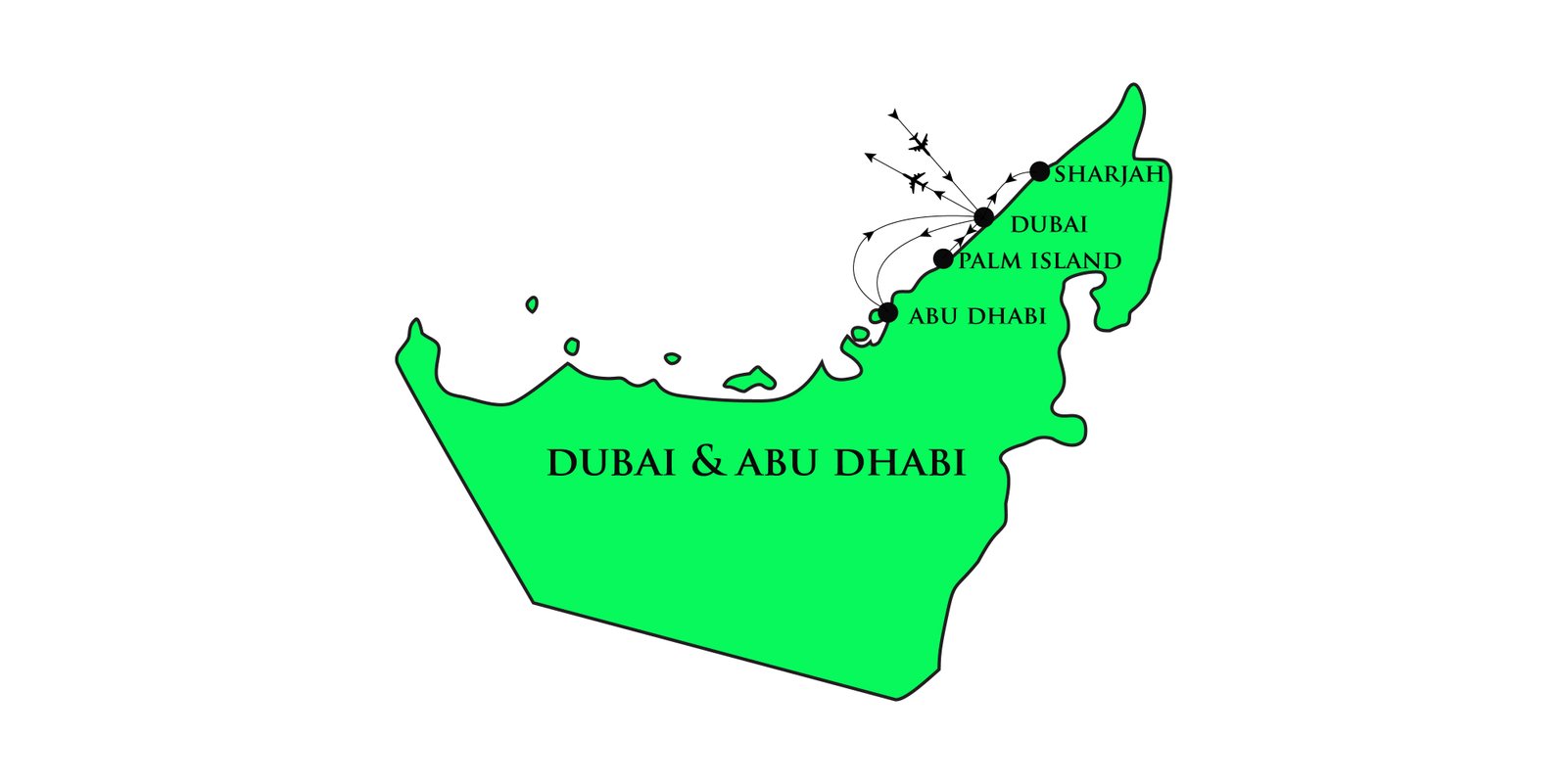 Map of Egypt itinerary